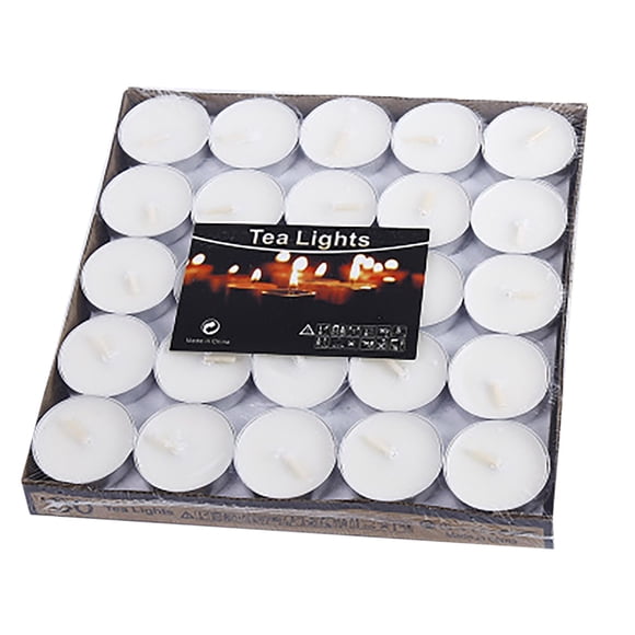 Fwttom Decortive Candle , 50 Pcs Bougies Chauffe-Plat Non Parfumées Bougie Blanche en Paraffine Bougies Chauffe-Plat 4 Heures Petite Bougie Votive pour Mariages Anniversaires Urgences