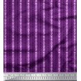 thumbnail image 1 of Soimoi Satin Silk Fabric Geometric Sign,Triangle & Stripe Block Print Fabric by The Yard 42 Inch Wide, 1 of 2