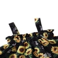 thumbnail image 3 of Baby Girls Ruffle Sunflower Halter Crop Top Solid Tassels Shorts Summer Outfits, 3 of 6