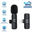 thumbnail image 1 of Microphone Cravate Sans Fil Amélioré (Plug-Play) pour Enregistrement iPhone iPad, Diffusion en Direct YouTube Facebook, Vlog, Micro Sans Fil à Synchronisation Automatique avec Pince (Aucune Application/Bluetooth Requise), 1 of 9