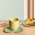 thumbnail image 3 of Suncoda Cup, Ceramic Coffee Cup and Saucer Set Home Restaurant Tea Cup Flower Tea Cup, 3 of 5