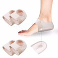 thumbnail image 1 of ZLight Protecteurs de Talon Coussinets de Talon en Gel Manchons de Talons Ajustables Lavables Réutilisables Coussinets de Talon Hommes Femmes Beige, 1 of 6