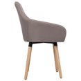thumbnail image 2 of vidaXL Dining Chairs 2 pcs Taupe Fabric, 2 of 4
