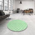 thumbnail image 4 of Ahgly Tapis Rectangulaire Lavable en Machine Intérieur Vert Menthe, 8 Pieds x 12 Pieds, 4 of 7