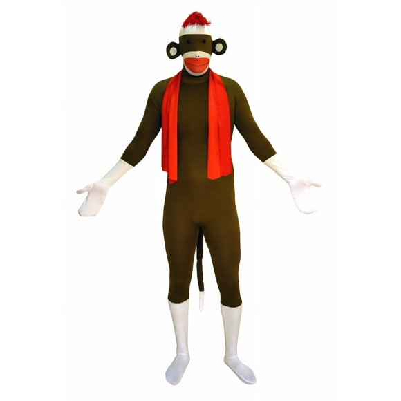 AltSkin Combinaison Corps Entier Spandex/Lycra (Enfants m, Sock Monkey)