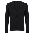 thumbnail image 1 of Henbury Womens V-Neck Button Up Cardigan, 1 of 5