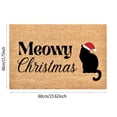 thumbnail image 3 of WIFKLSIIPG Funny Christmas Doormat Merry Catmas Doormat Meowy Christmas Doormat Cat Doormats Funny Welcome Mat Funny Doormat front Porch Rug Doormat Cute Warming Carpet, 3 of 5