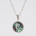 thumbnail image 1 of Colliers, Collier Lettre Coquille Mignonne pour Filles, Pendentifs Pièce pour Filles en Acier Inoxydable Colliers Initiale pour Femmes Bijoux Rond, 1 of 9