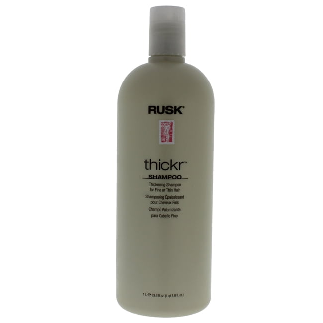 Rusk Thickr Shampoo Thickening for Fine Hair or Thin Hair 33.8 Oz
