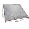 thumbnail image 3 of Filet Pare-Soleil en Papier D\'aluminium Filet Pare-Soleil Crypté Commerce Extérieur Balcon Cour Arrière Toit pour Succulentes Filet d'Ombrage Réfléchissant, 3 of 3