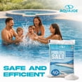 thumbnail image 4 of Aqua Joe Lot de 2 Sel de Spa pour Piscine à Dissolution Rapide de 40 Livres pour Générateurs de Chlore, AJ-PS40, 4 of 5