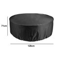thumbnail image 2 of Housse Ronde pour Table de Patio, Housses de Meubles de Patio Imperméables, Housse pour Table et Chaises d'Extérieur, Noir, 2 Tailles, 2 of 5