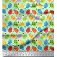 thumbnail image 1 of Soimoi Moss Georgette Fabric Egg Easter Decor Fabric Printed Yard 42 Inch Wide, 1 of 3