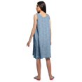 thumbnail image 4 of Moomaya Robe de Nuit Trapèze pour Femme à Col Rond Sans Manches en Coton Imprimé, 4 of 6