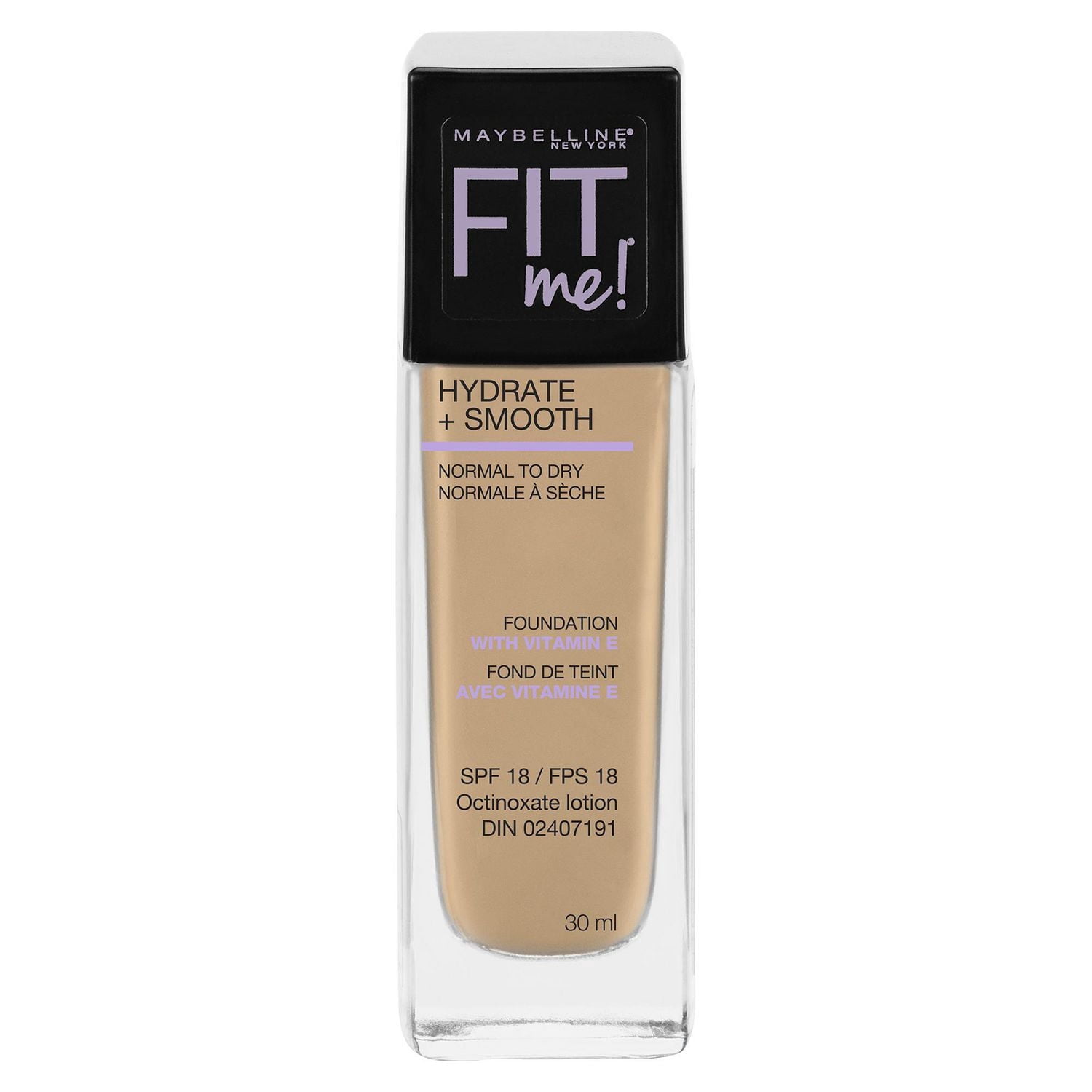 Maybelline New York Fit Me®, Hydrate + Smooth Fond de teint liquide, 30 ML