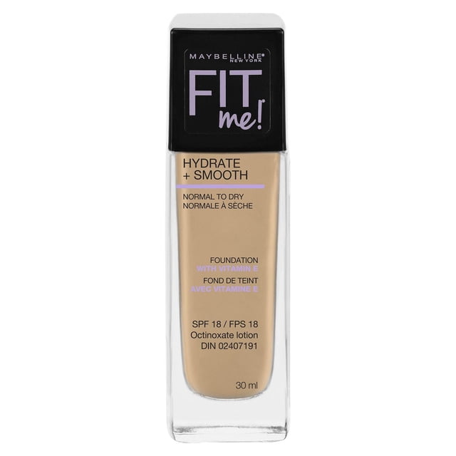 Maybelline New York Fit Me®, Hydrate + Smooth Fond de teint liquide, 30 ML