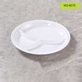 thumbnail image 2 of Binwennn Heat Imitation Porcelain Compartment Fast Food Trays Specifically Designed For School And Unit Canteens Commercial Grade Tableware Place Mats Indoor Set Outdoor Table Setting for 2 Dining, 2 of 4