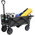 thumbnail image 4 of Mac Sports Collapsible Folding Outdoor Utility Wagon Cart w/ Table, Grey, 4 of 7