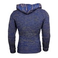 thumbnail image 3 of RKSTN Jackets for Men Fashion Fall Winter Sweater Loose Large Size Mixed Color Sweater Hooded Pullover Sweater Fall and Winter Long Sleeve Jacket Coats, 3 of 3