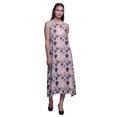 thumbnail image 1 of Bimba Robe Décontractée Florale Longue Dos Nu à Col Licou pour Femmes, Robe de Plage Imprimée - Petit, 1 of 1