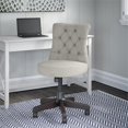 thumbnail image 2 of Bush Key West Chaise de Bureau en Tissu à Dossier Mi-Haut avec Hauteur Réglable, Gris Pâle, 2 of 7