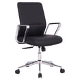 thumbnail image 1 of TygerClaw Black Mid-back Microfibre Polyurethane Office Chair, 1 of 3