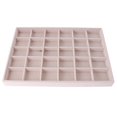 thumbnail image 1 of lionlar 30 Grid Velvet s Jewelry Display Tray Organizer Holder Storage Case Showcase 30 Compartment, 1 of 8