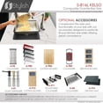 thumbnail image 4 of Stylish Dual Mount 16" Gray Composite Granite Single Bowl Kitchen Sink with Strainer S-816L, 4 of 12