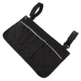 thumbnail image 3 of Sacoche pour Fauteuil Roulant, Sac Latéral pour Fauteuil Roulant de Conception Multi Poche Fiable de Grande Capacité pour Chaises Mobiles Noir, Rouge, 3 of 8