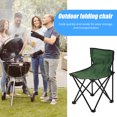 thumbnail image 3 of CSChome Chaise Pliante Chaise de Camping Chaise Pliante Portable Tabouret Chaise Forte Capacité de Charge Design Ergonomique Taille Compacte avec Dossier, 3 of 7