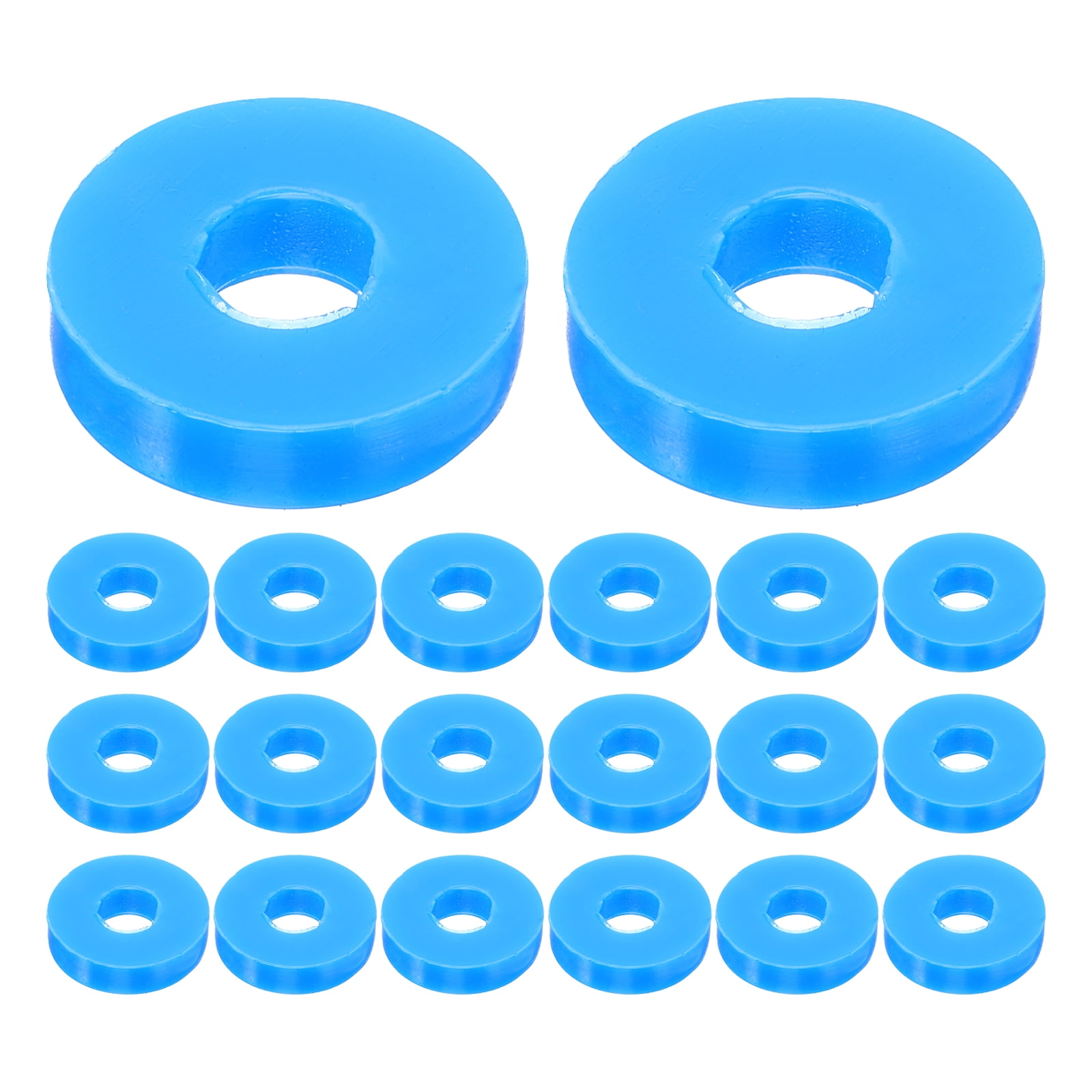 Shisuyan 20pcs Anti Vibration Pads for Air Conditioning Central AC Pads Rubber Isolator Pads for Air Conditioner Shock Pad Machine Mounting Pads Washer Mat Protector Sky-blue