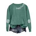 thumbnail image 4 of Chandail Simple pour Femmes Happly Easter Chandails pour Femmes Oeufs de Pâques Graphique Coupe Ample Col Rond Chandails de Sport Festival Chandails à Enfiler Hauts - Hontri, 4 of 4