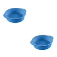 thumbnail image 1 of kurtrusly Wedding Birthday Party Cake Restaurant Reusable Washable Mousse Round Mould Kitchen Gadget Accessories Blue 10 Inch 2Set, 1 of 6