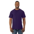 thumbnail image 1 of Fruit Of The Loom T-Shirt à Col Rond à Manches Courtes en Coton HD pour Hommes, 4TG, Violet Foncé, 1 of 7