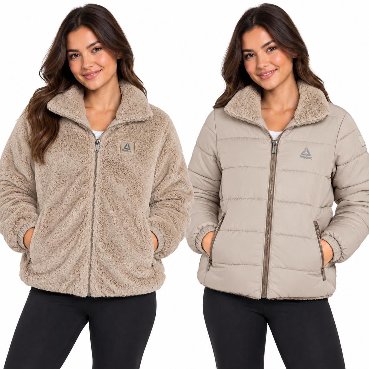 Reebok Women's Mock Neck Puffer Jacket