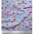 thumbnail image 1 of Soimoi Cotton Duck Fabric Bubbles & Fish Ocean Print Sewing Fabric Yard 56 Inch Wide, 1 of 1