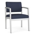 thumbnail image 1 of Lenox Steel Reception Waiting Room Healthcare Guest Chair / Silver Steel / Blue, 1 of 5