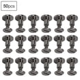 thumbnail image 4 of Rivet Flat Head Rivet Binding Rivet Rivet Kit 50 Set 8mm Pure Copper Flat Head Rivets Leather Strap Screws Kit For Notebook Binding, 4 of 8