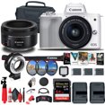 thumbnail image 1 of Canon EOS M50 Mirrorless Digital Camera with 15-45mm and 55-200mm Lenses Bundle(International Model), 1 of 7