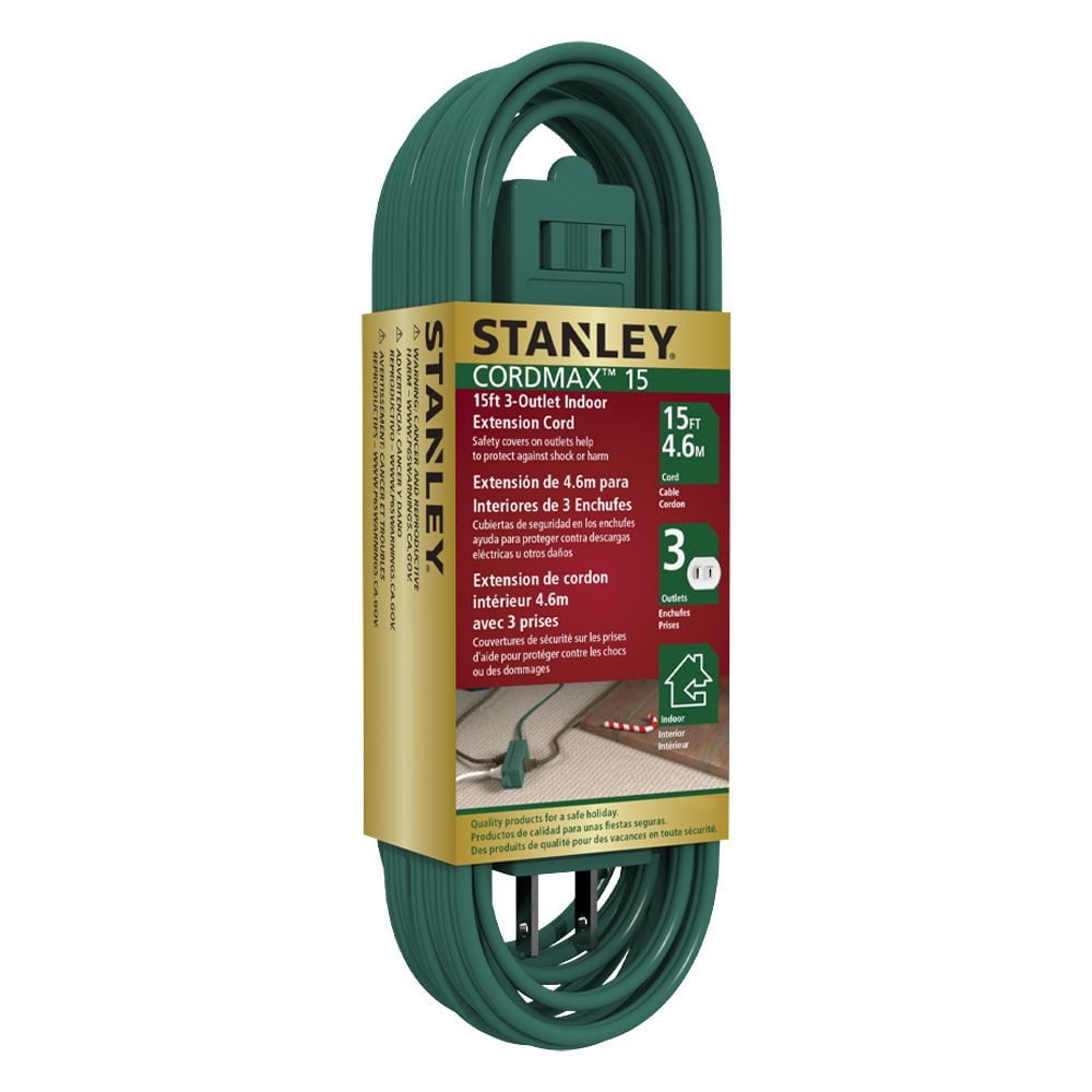 Stanley Rallonge intérieure / extérieure à 3 prises 4,6 m (15 pi)