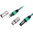 thumbnail image 2 of Tignapoo 1M Green DMX512 XLR Microphone Cable, High-Quality Cannon Connector for Audio Equipment, Single Pack, 2 of 6