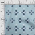 thumbnail image 2 of oneOone Cotton Silk Dusty Blue Fabric Geometric Fair Isle Pattern Sewing Craft Projects Fabric Prints By Yard 42 Inch Wide, 2 of 4