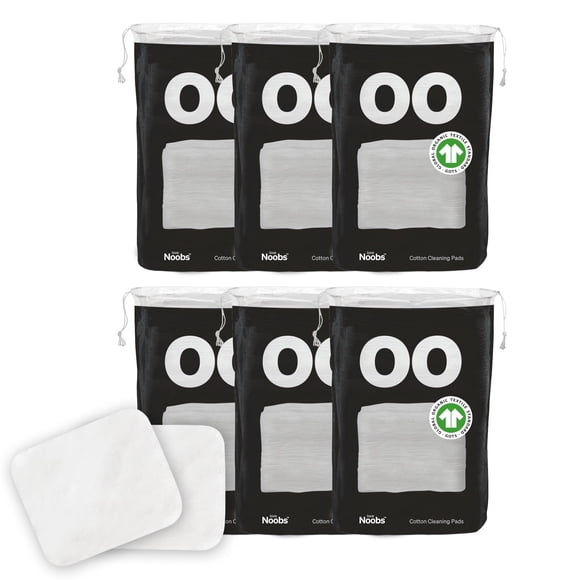 Baby Cotton Pads for Diaper Change by LoveNoobs, 360 Count, Ultra Soft 100% Organic Extra Large Cotton Pads for Baby Sensitive Skin, Lint-Free, Premium Jumbo Size, GOTS