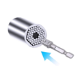 thumbnail image 3 of Universal socket spanner chrome vanadium steel metric inch chrome plated 7-19mm multifunctional socket 7-19mm three-piece, 3 of 8