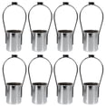 thumbnail image 1 of Shisuyan Support de Lampe Argent Fer 8 Pcs 4.5X2.2X1.6In Design Détachable pour Projets Diy, 1 of 8