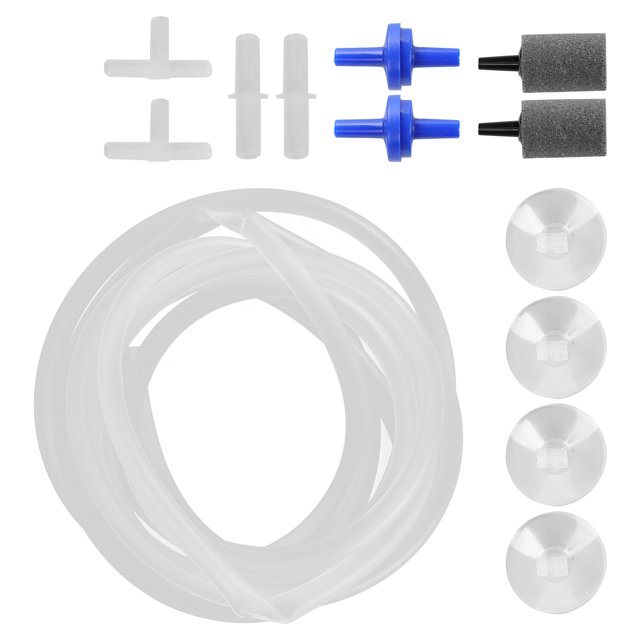 Fish Tank Air Accessories, Complete Check Valve Fish Tank Air Set For Aquarium For Fish Tank Combination F 2m / 6.6ft Oxygen Tube