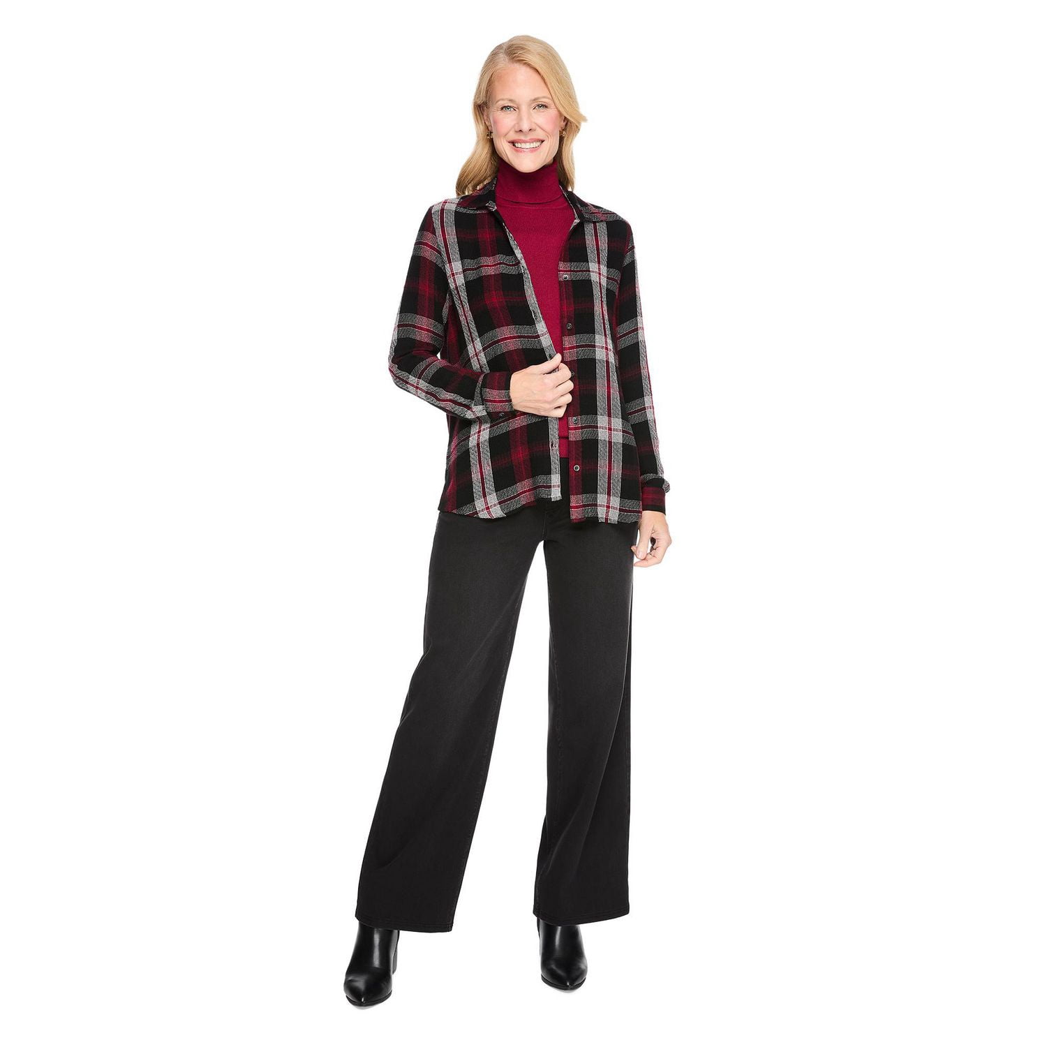 Iyla Women's Plaid Button-Up Shirt