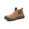 thumbnail image 1 of Bellella Mens Safety Shoes Steel Toe Work Boots Slip Resistant Protection Boot Comfort Chelsea Booties Construction Camel 1# 7, 1 of 9
