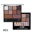thumbnail image 1 of Fofosbeauty 10 Colors Eye Shadow Palette, Full Matte Palette, 03#, 1 of 4