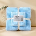 thumbnail image 1 of Fleece Towel Set, EDHITNR Soft Absorbent Bath Towel, Premium Microfiber Quick Dry Hand Towel Machine Washable, Light Blue, 1 of 6